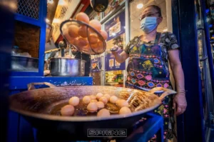 Mama Restaurant cooking pani puri