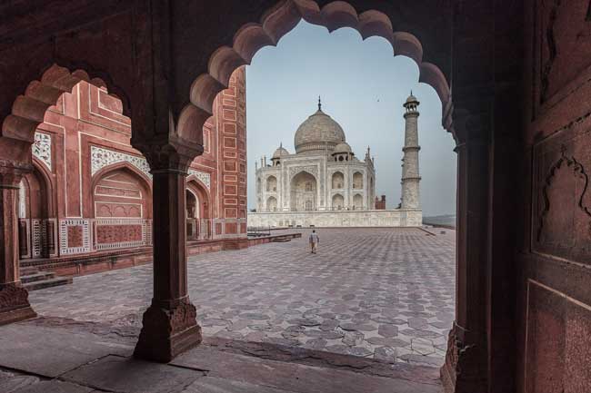 Taj mahal framed